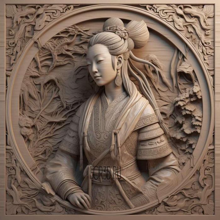 Mulan 3 stl model for CNC